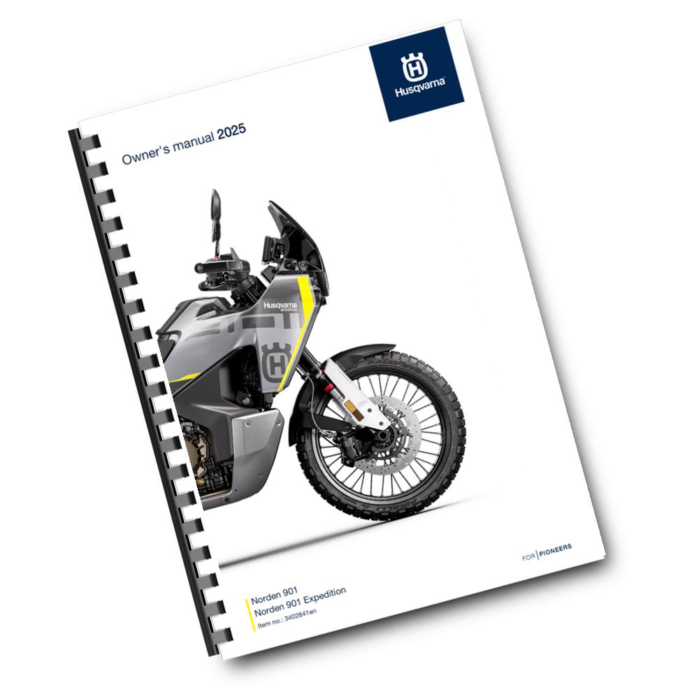 Official Husqvarna 2025 Norden 901 & Expedition Owners Manual (Digital & Physical Copy)