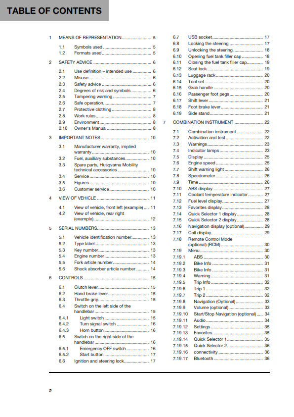 Official Husqvarna 2025 Svartpilen 250 Owners Manual (Digital & Physical Copy)