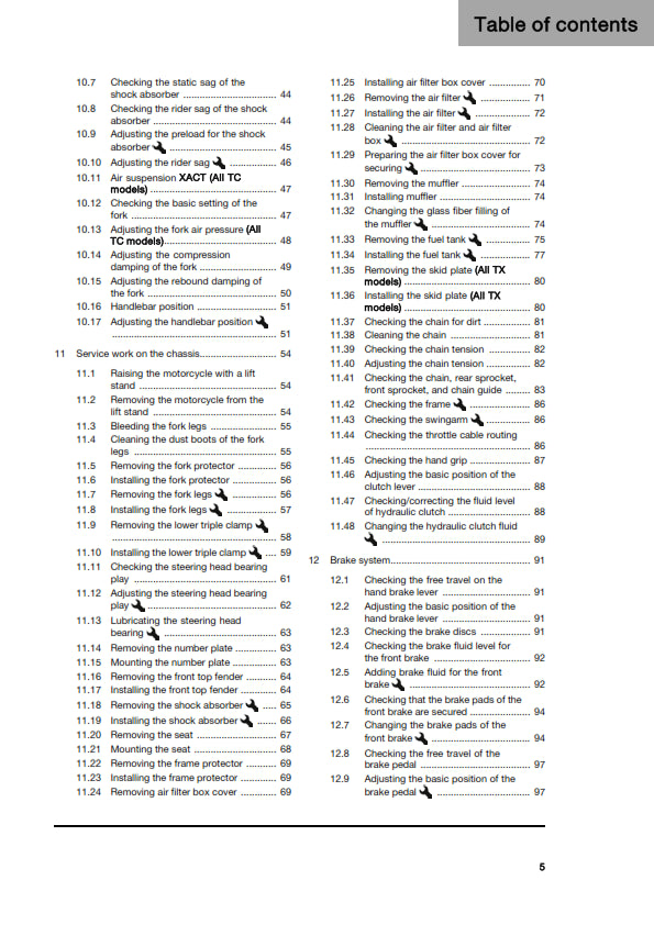 Official Husqvarna 2025 TC 250 & Heritage, TC 300 & Heritage, TX 300 & Heritage Owners Manual (Digital & Physical Copy)