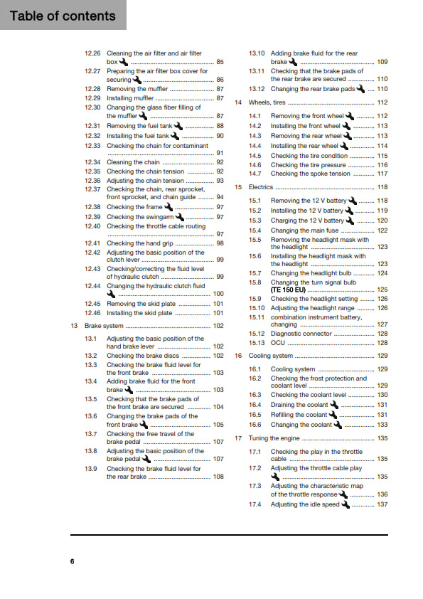 Official Husqvarna 2025 TE 125 & TE 150 Owners Manual (Digital & Physical Copy)