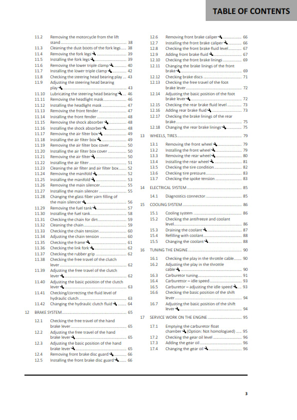 Official GasGas 2020 TXT Racing & GP 125, 250, 280, 300 Owners Manual (Digital & Physical Copy)