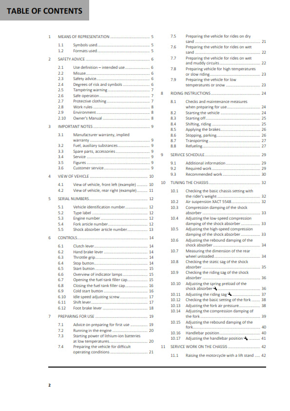 Official GASGAS 2021 EX 350F Owners Manual (Digital & Physical Copy)