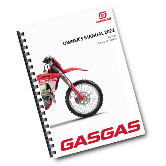 Official GASGAS 2022 EC 350F Owners Manual (Digital & Physical Copy)