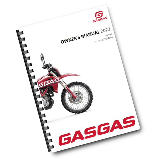 Official GasGas 2022 ES 700 Owners Manual (Digital & Physical Copy)