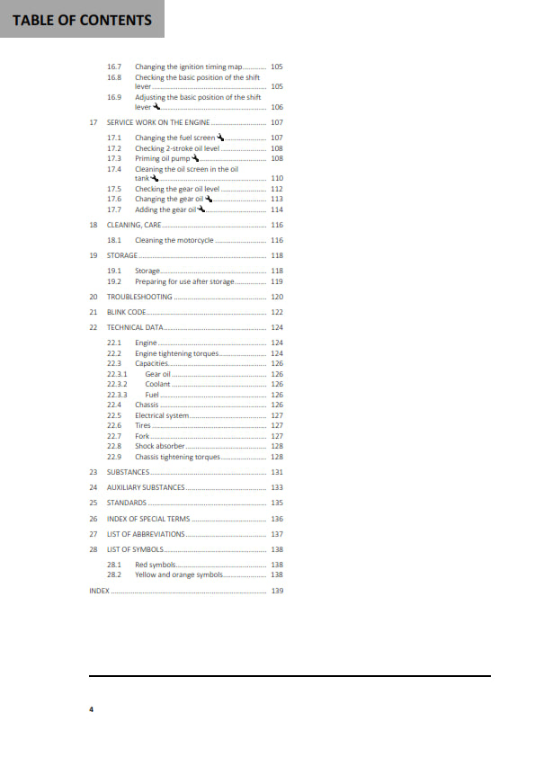 Official GASGAS 2022 EX 250 & EX 300 Owners Manual (Digital & Physical Copy)