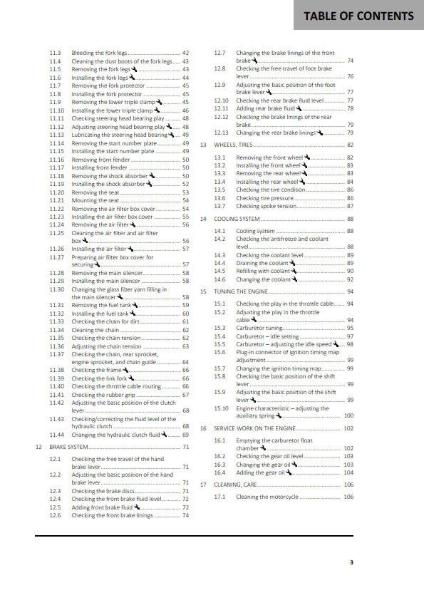 Official GasGas 2022 MC 250 Owners Manual (Digital & Physical Copy)