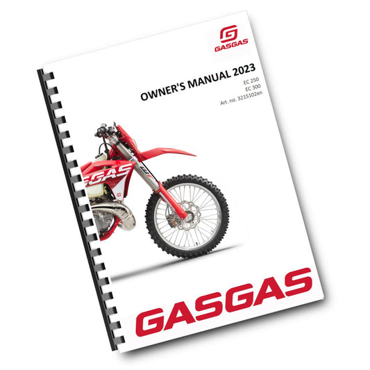 Official GasGas 2023 EC 250 & EC 300 Owners Manual (Digital & Physical Copy)