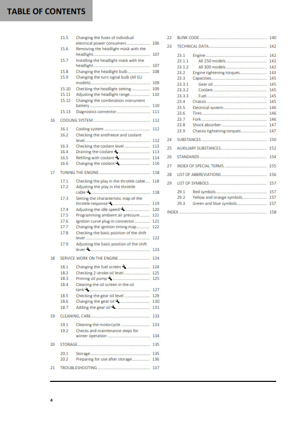 Official GasGas 2023 EC 250 & EC 300 Owners Manual (Digital & Physical Copy)
