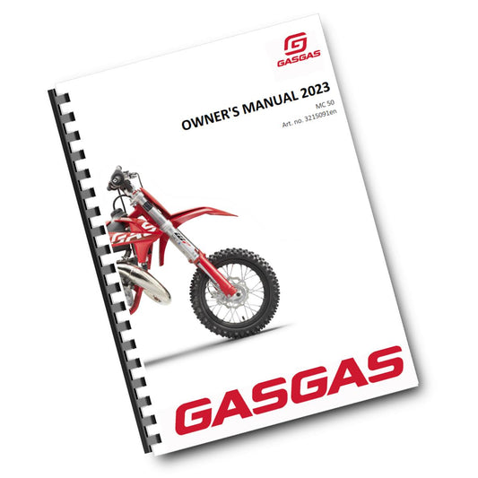 Official GASGAS 2023 MC 50 Owners Manual (Digital & Physical Copy)