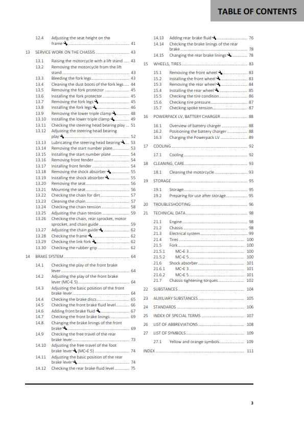 Official GASGAS 2023 MC-E 3 & MC-E 5 Owners Manual (Digital & Physical Copy)