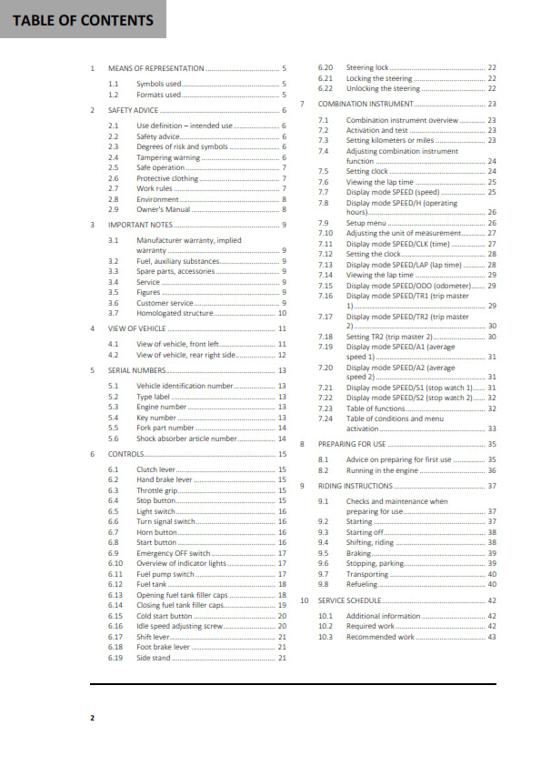 Official GASGAS 2023 RX 450F Replica Owners Manual (Digital & Physical Copy)