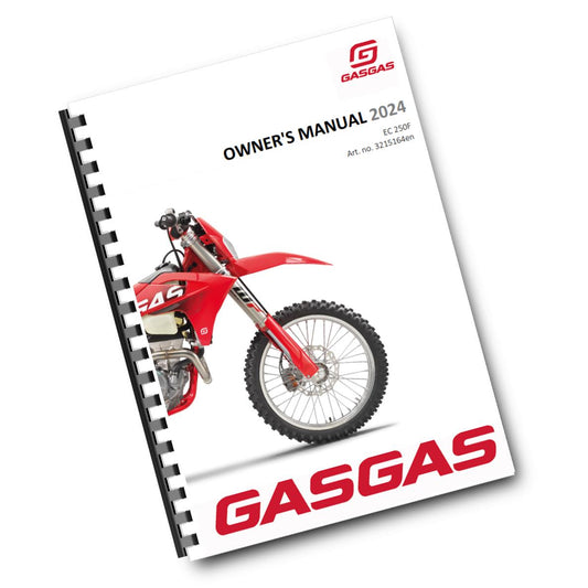Official GASGAS 2024 EC 250F Owners Manual (Digital & Physical Copy)