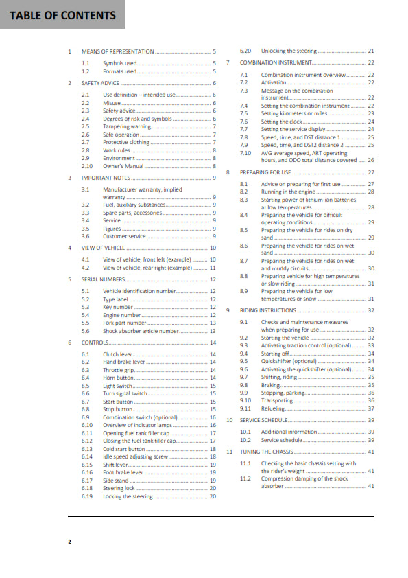 Official GASGAS 2024 EC 250F Owners Manual (Digital & Physical Copy)