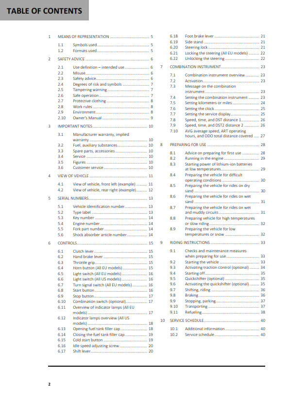 Official GasGas 2024 EC 450. 500F & EW 500F Owners Manual (Digital & Physical Copy)