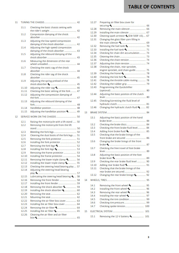 Official GasGas 2024 EC 450. 500F & EW 500F Owners Manual (Digital & Physical Copy)