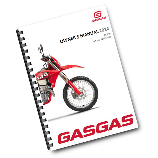 Official GASGAS 2024 ES 350 Owners Manual (Digital & Physical Copy)