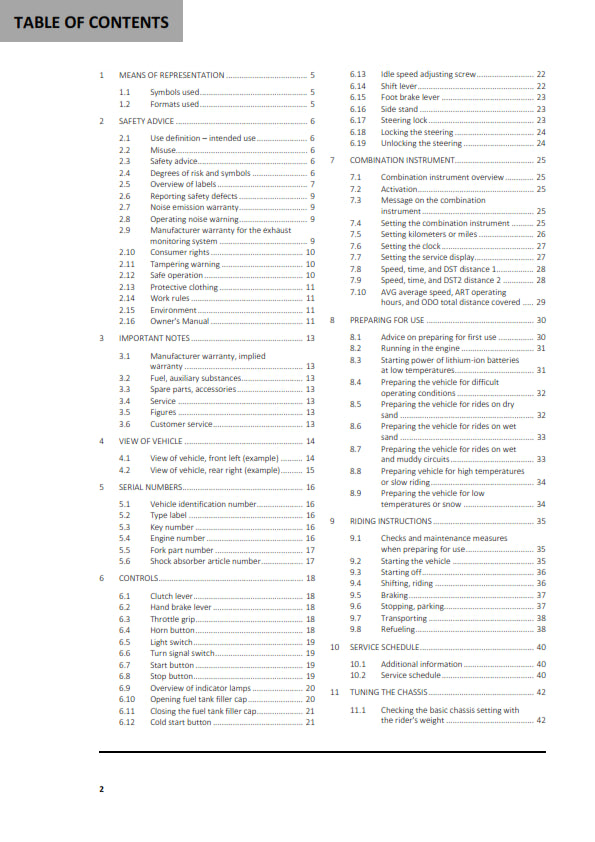 Official GASGAS 2024 ES 350 Owners Manual (Digital & Physical Copy)