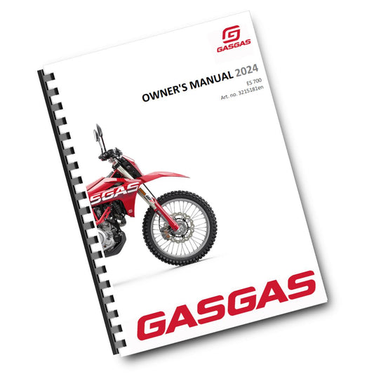 Official GasGas 2024 ES 700 Owners Manual (Digital & Physical Copy)