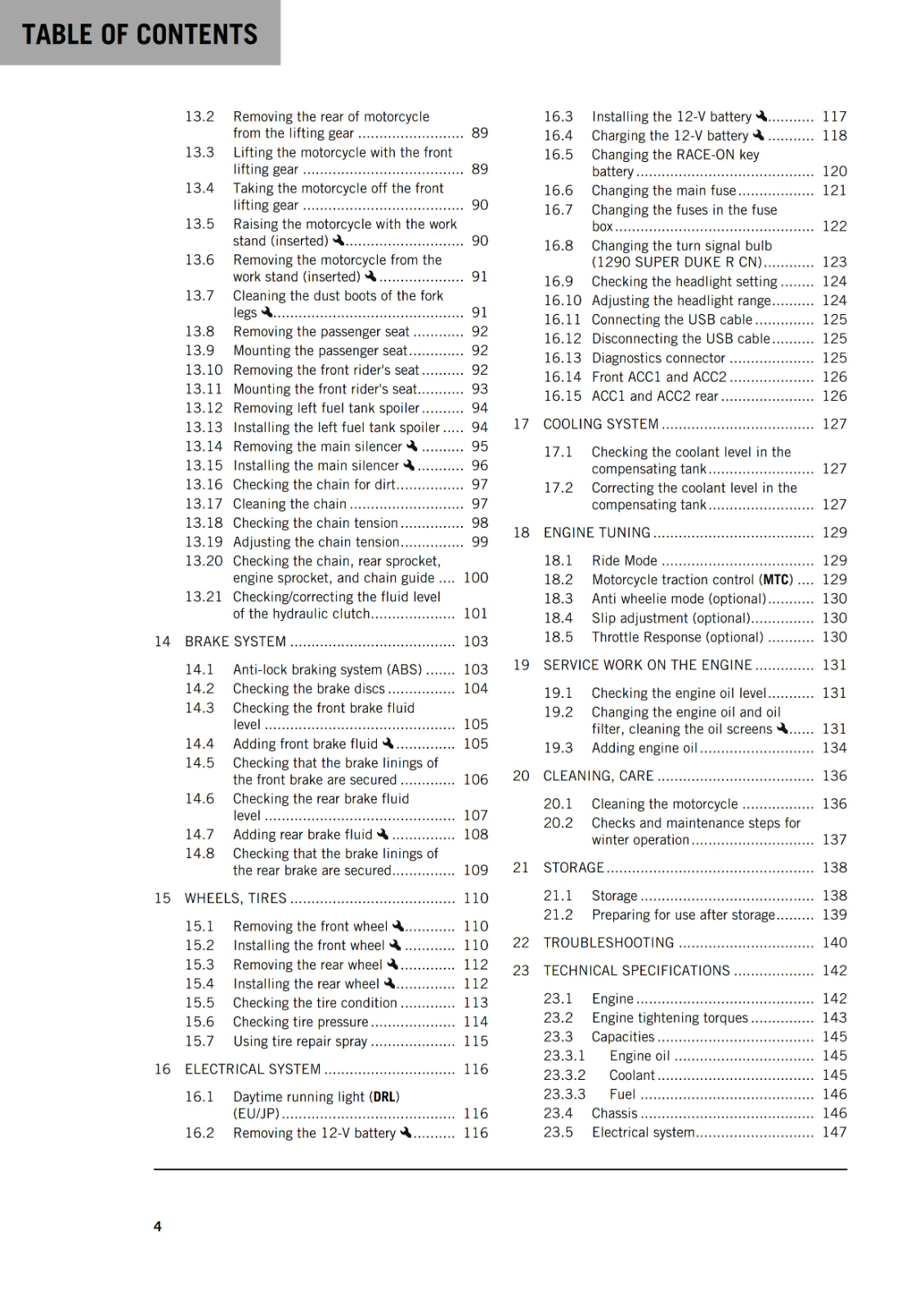Official KTM 2022 1290 Super Duke R Owners Manual 100 GSM (Digital & Physical Copy)