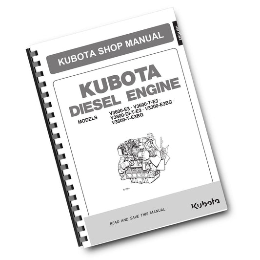 KUBOTA ENGINE - V3600 V3800 V3300 E3B E3CB E3BG - SERVICE WORKSHOP REPAIR MANUAL