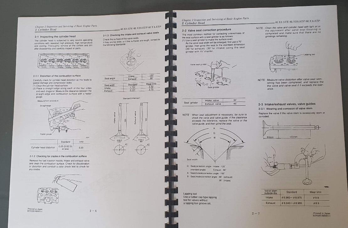 YANMAR MARINE DIESEL ENGINE SERVICE MANUAL - 6LY2-STE 6LY2A-STP 6LYA-STP - 2001
