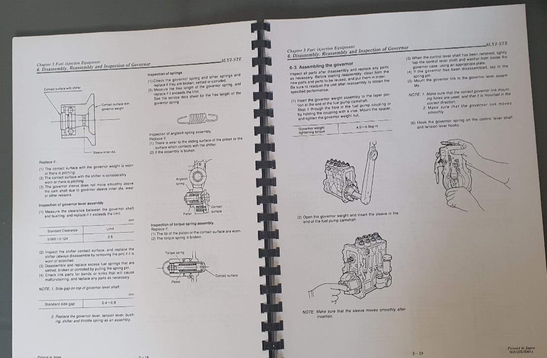 YANMAR MARINE DIESEL ENGINE SERVICE MANUAL - 6LY2-STE 6LY2A-STP 6LYA-STP - 2001