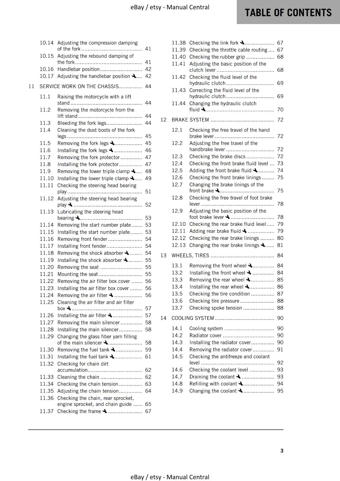 2023 OWNERS MANUAL - KTM 85 SX - REPRINT