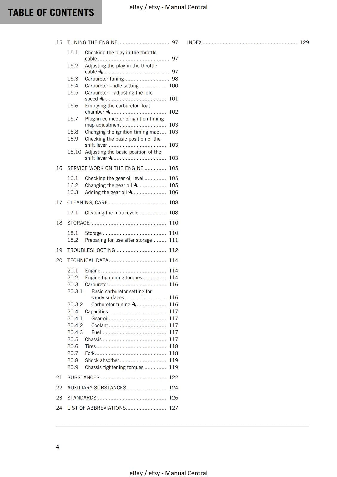 2023 OWNERS MANUAL - KTM 85 SX - REPRINT
