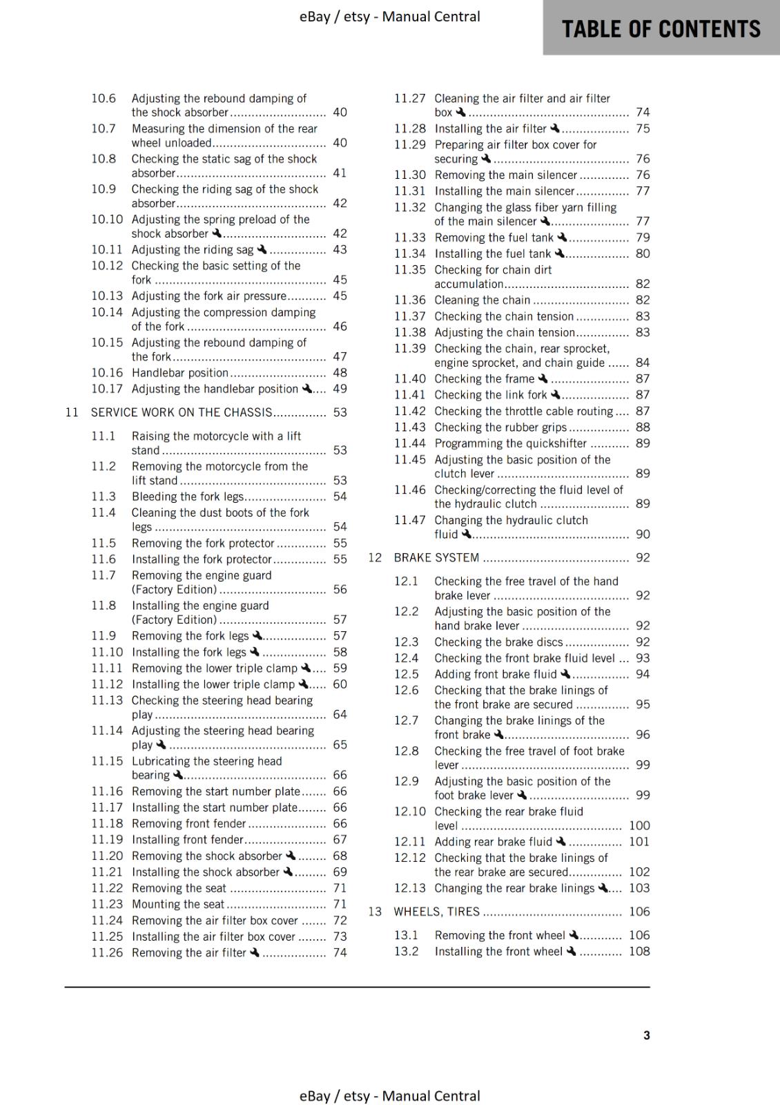 2023 OWNERS MANUAL - KTM 450 SX-F XC-F FACTORY EDITION - REPRINT