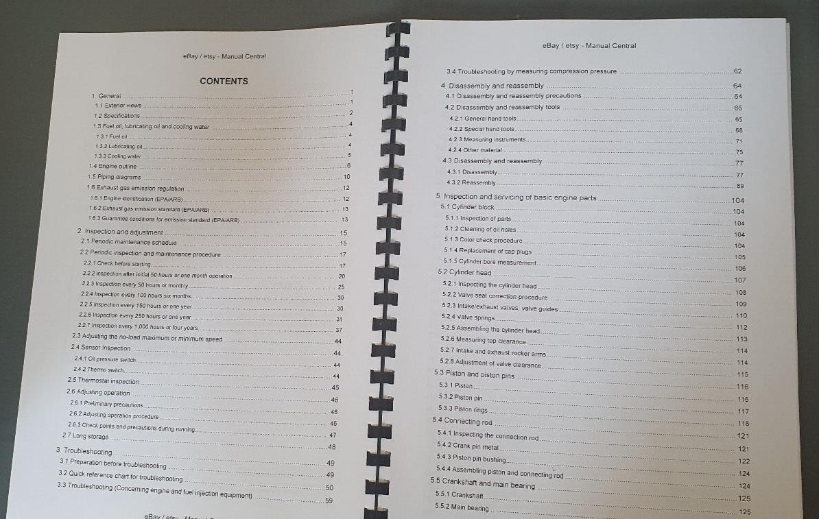 YANMAR SERVICE MANUAL - MARINE DIESEL ENGINE - 3YM30 3YM20 2YM15 - 2005 EDITION