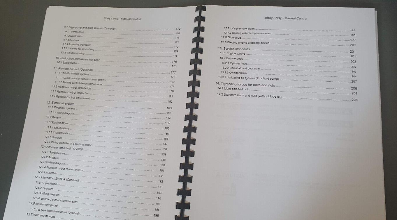 YANMAR SERVICE MANUAL - MARINE DIESEL ENGINE - 3YM30 3YM20 2YM15 - 2005 EDITION