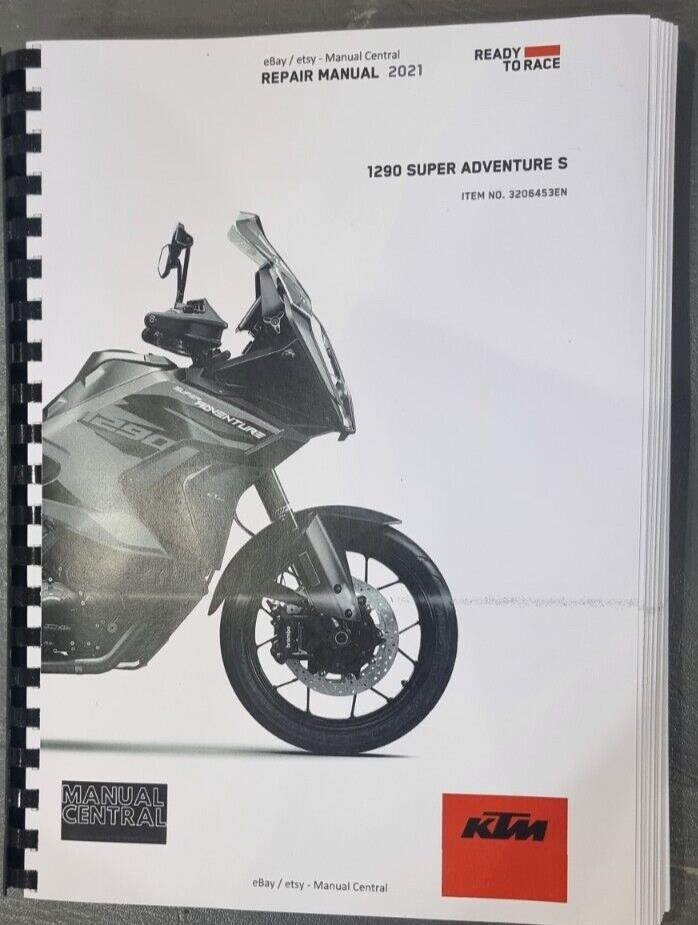 KTM 2021 - 1290 SUPER ADVENTURE S WORKSHOP - PRINT ERROR AS SHOWN IN PICTURES