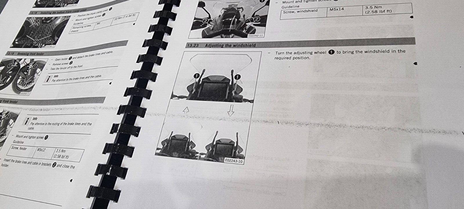 KTM 2021 - 1290 SUPER ADVENTURE S WORKSHOP - PRINT ERROR AS SHOWN IN PICTURES