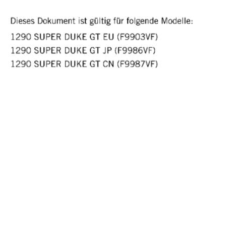 GERMAN LANGUAGE - KTM 2022- 1290 SUPER DUKE GT - REPARATURANLEITUNG