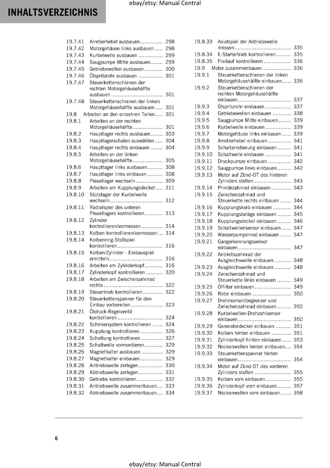 GERMAN LANGUAGE - KTM 2022- 1290 SUPER DUKE GT - REPARATURANLEITUNG