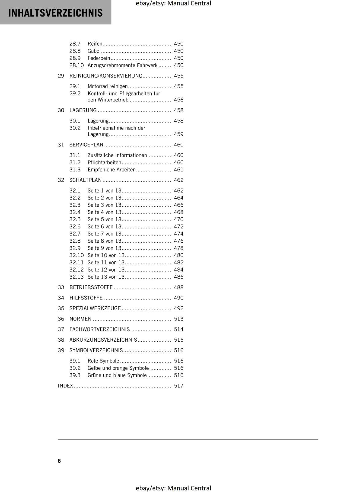 GERMAN LANGUAGE - KTM 2022- 1290 SUPER DUKE GT - REPARATURANLEITUNG