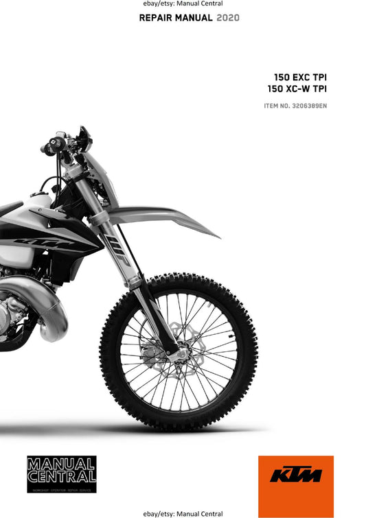KTM 2020 - 150 EXC XC-W TPI - WORKSHOP SERVICE REPAIR MANUAL