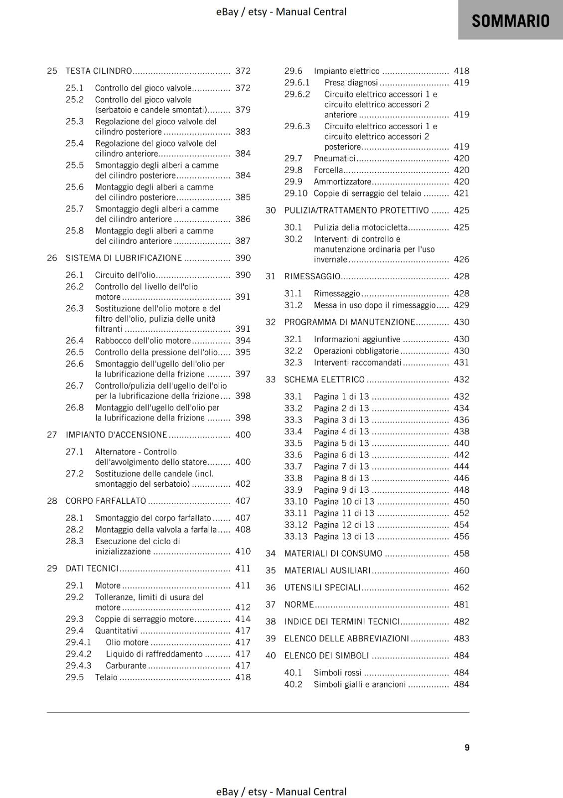 ITALIAN LANGUAGE - KTM 2021 - 1290 SUPER ADVENTURE S  - MANUALE DI RIPARAZIONE