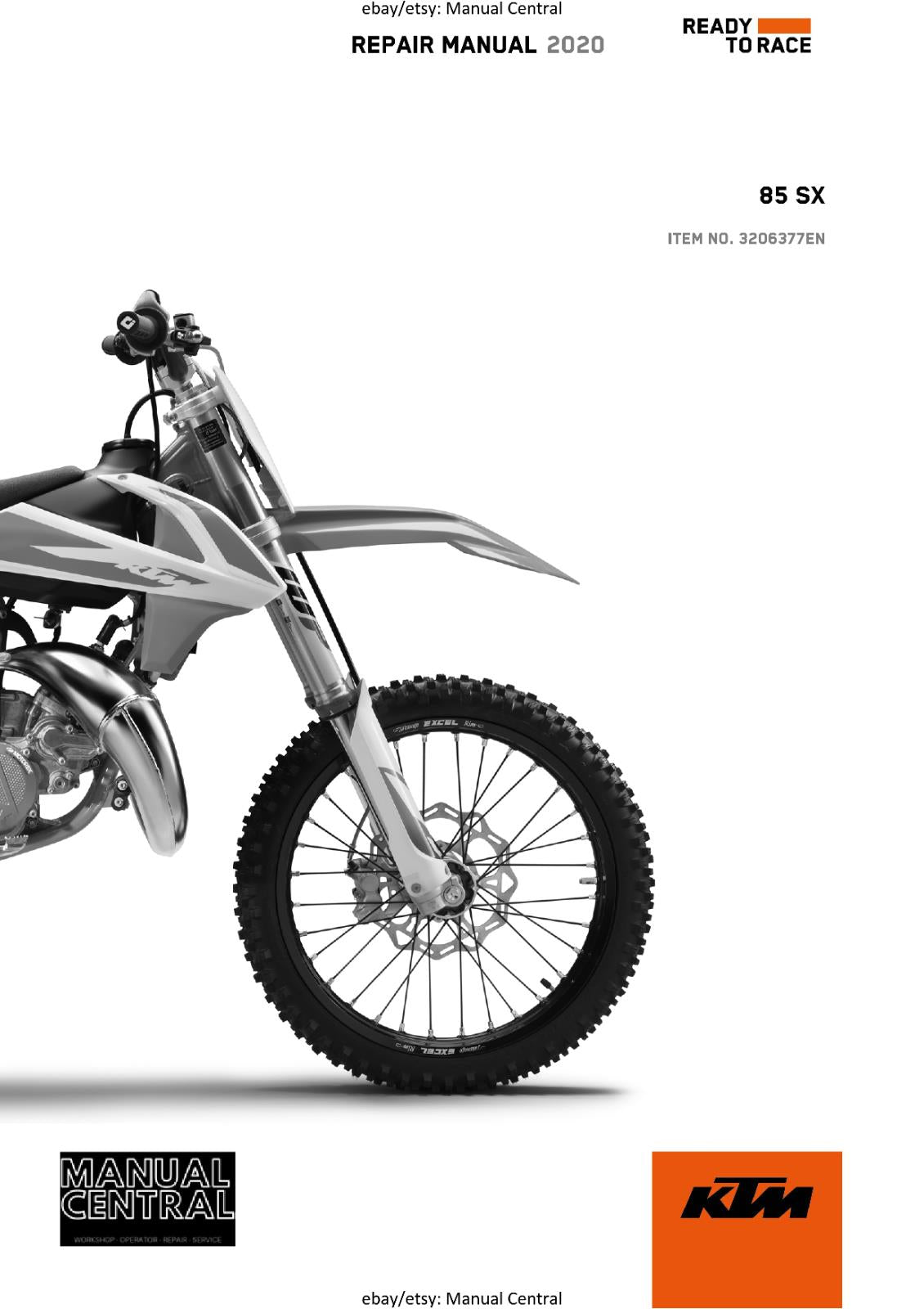 KTM 2020 - 85 SX - WORKSHOP SERVICE REPAIR MANUAL