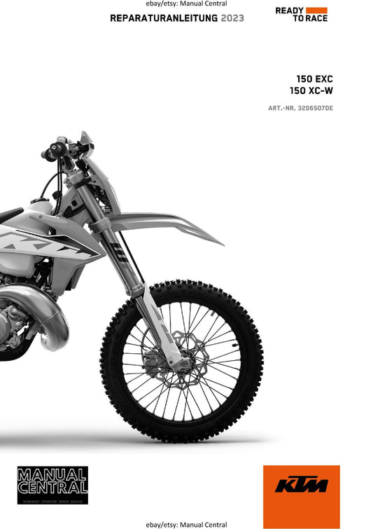 GERMAN LANGUAGE - KTM 2023- 150 EXC XC-W - REPARATURANLEITUNG
