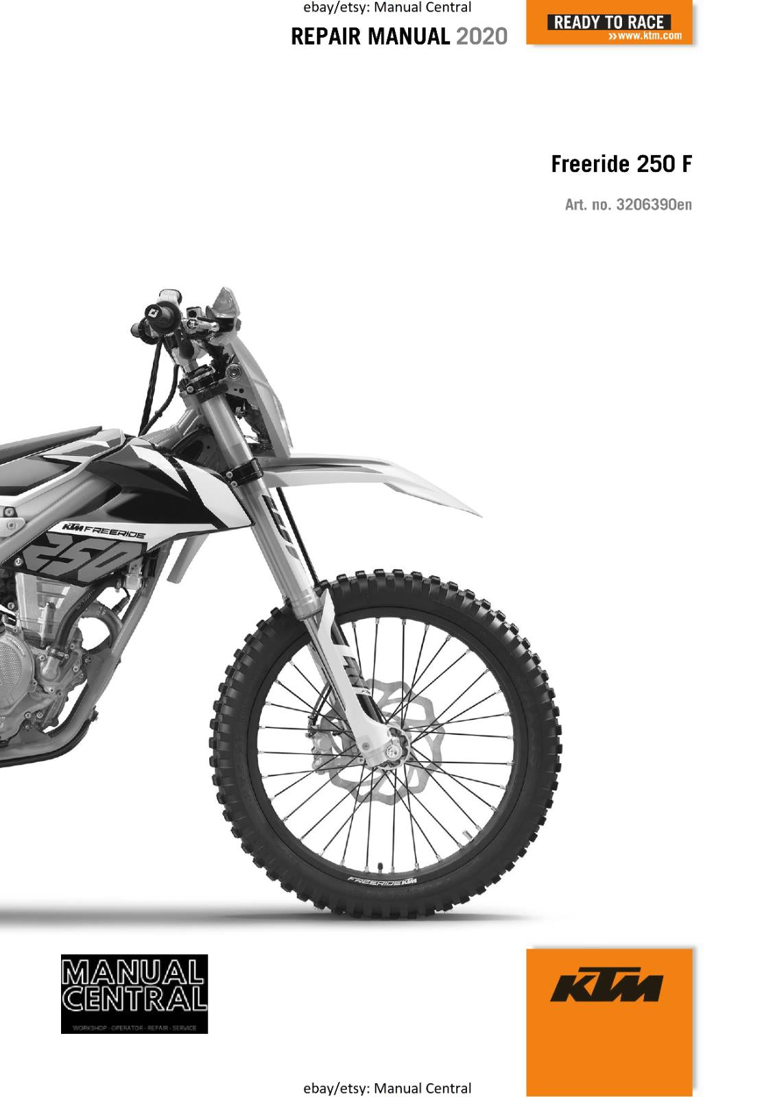 KTM 2020 - FREERIDE 250F -  WORKSHOP SERVICE REPAIR MANUAL