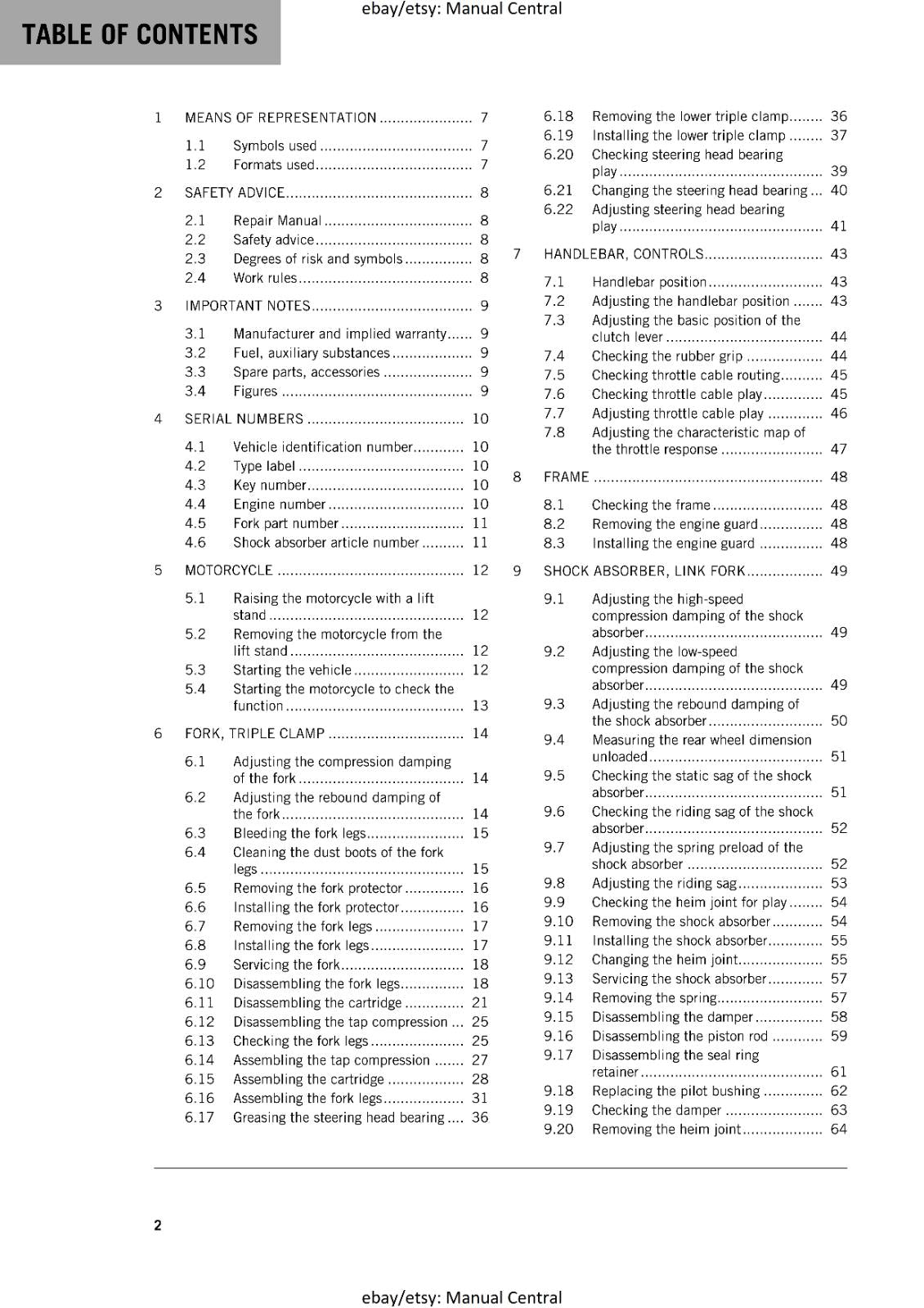 KTM 2020 - FREERIDE 250F -  WORKSHOP SERVICE REPAIR MANUAL