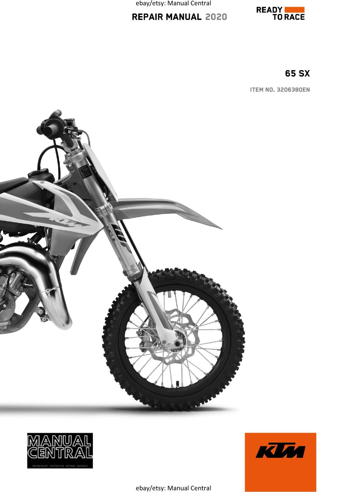 KTM 2020 - 65 SX - WORKSHOP SERVICE REPAIR MANUAL
