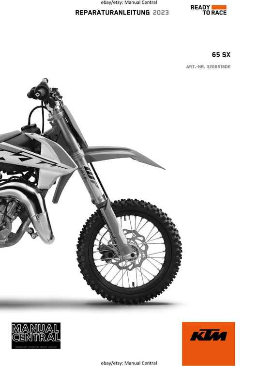 GERMAN LANGUAGE - KTM 2023- 65 SX - REPARATURANLEITUNG