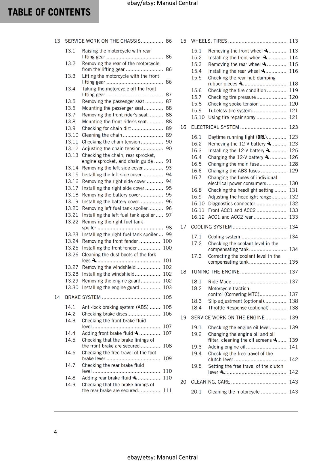 2023 OWNERS MANUAL - KTM 790 ADVENTURE - REPRINT