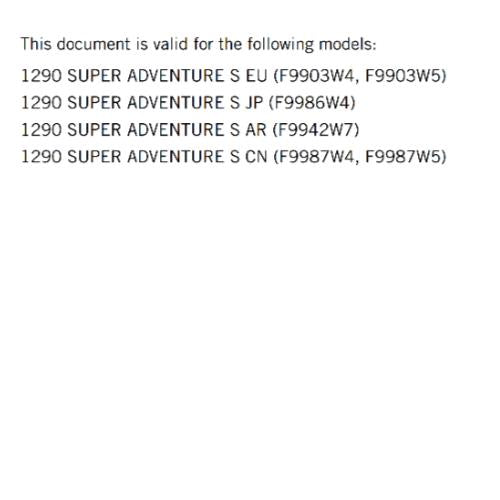 2023 OWNERS MANUAL - KTM 1290 SUPER ADVENTURE S EU - REPRINT