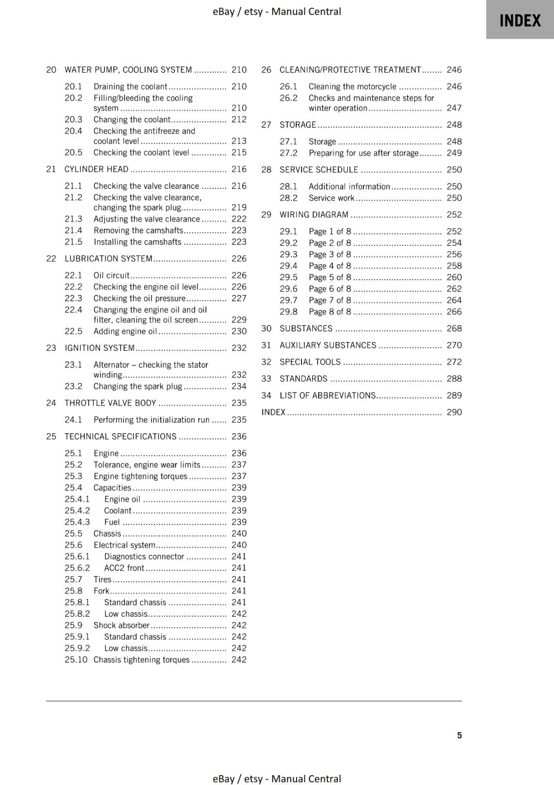 KTM MOTORCYCLE 2023 -  200 DUKE - WORKSHOP SERVICE - REPRINT