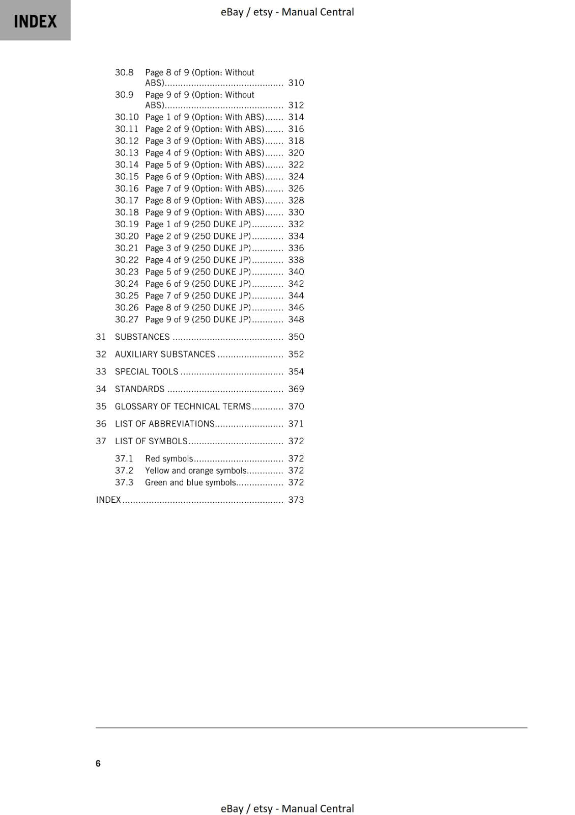 KTM MOTORCYCLE 2023 - 250 DUKE - WORKSHOP SERVICE - REPRINT