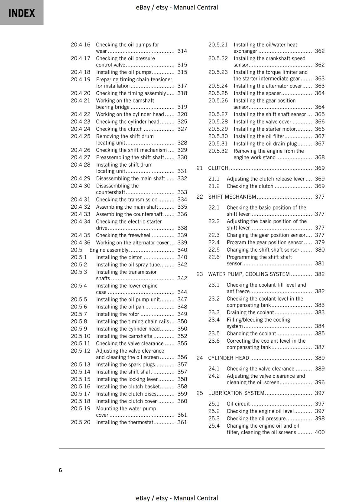 KTM MOTORCYCLE 2023 - 890 ADVENTURE R - WORKSHOP SERVICE - REPRINT