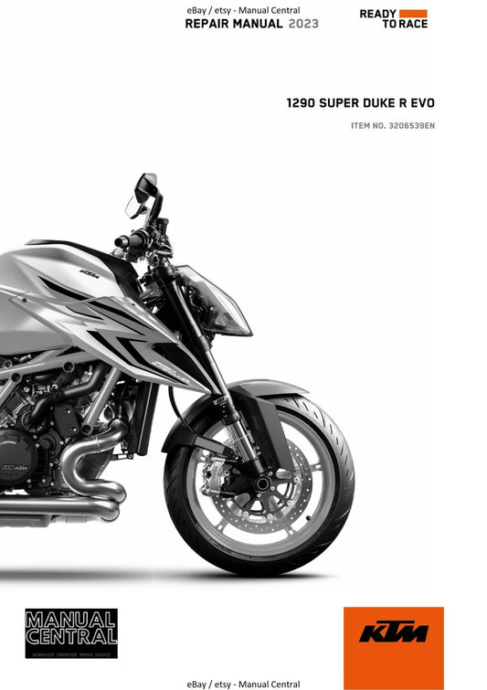 KTM MOTORCYCLE 2023 - 1290 SUPER DUKE R EVO - WORKSHOP SERVICE - REPRINT